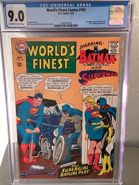 Worlds Finest Comics 169 Cgc 9.0 Batmobile DC