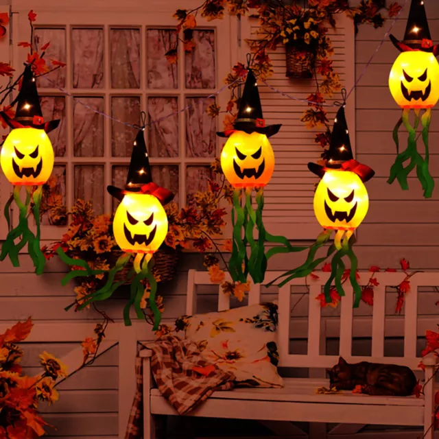 Halloween String Lights Pumpkin Light LED Ghost Horrific Themed Light ✽