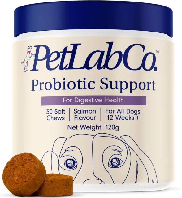 Petlab Co Probiotic Dog Chews Gut Health Support Treats Stop Itchy Skin & Yeast.