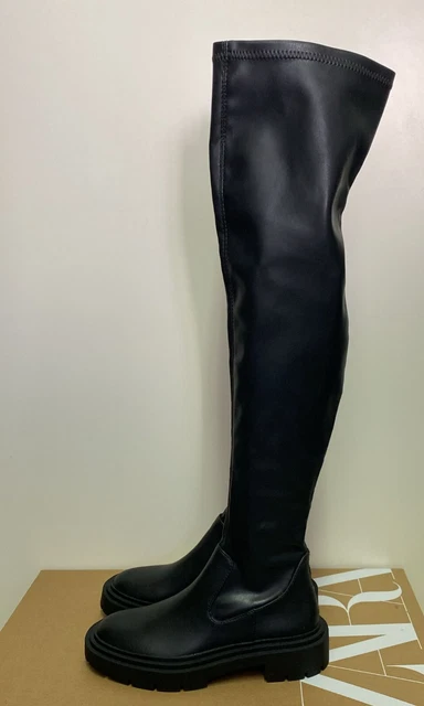 Flat stretch boots zara clearance