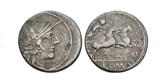 C. PORCIUS CATO. Denar 123 v. Chr. Rom Roman Republik 113/52