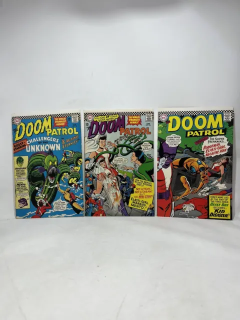 Doom Patrol - DC Comics (1966) Lot of 3 - 102, 104 & 108