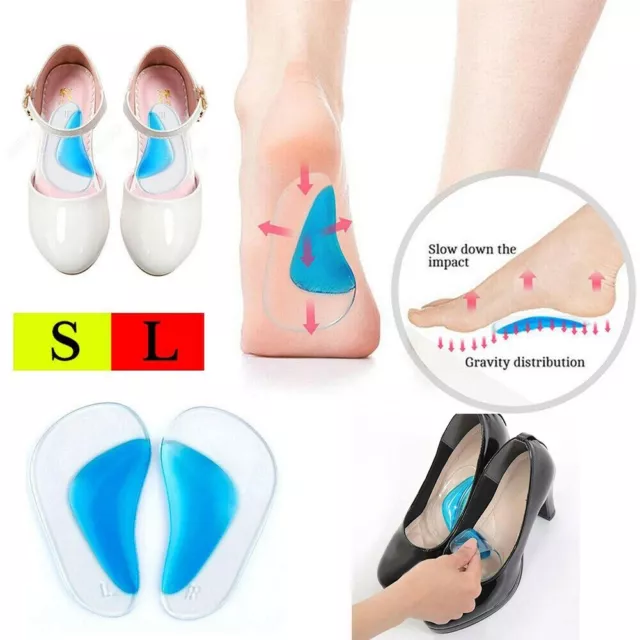 Orthotic Shoe Insoles High-Arch Support Inserts For Plantar Fasciitis Flat Feet