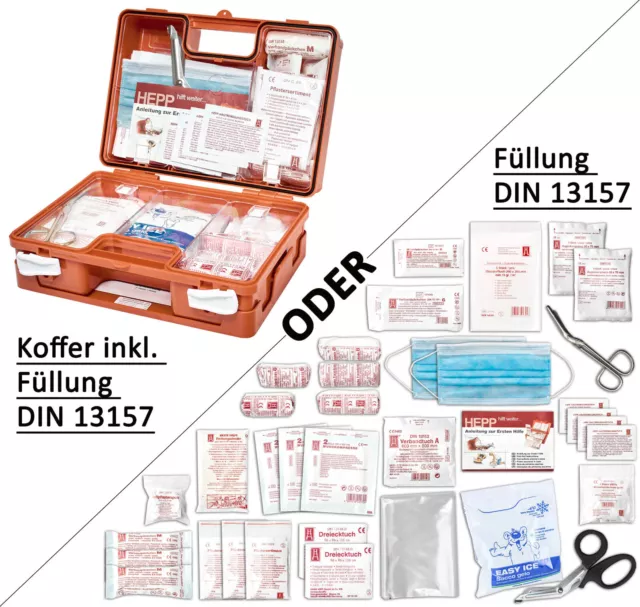 Erste Hilfe für Betriebe mit aktueller DIN 13157 inkl. Verbandbuch & Hygieneset