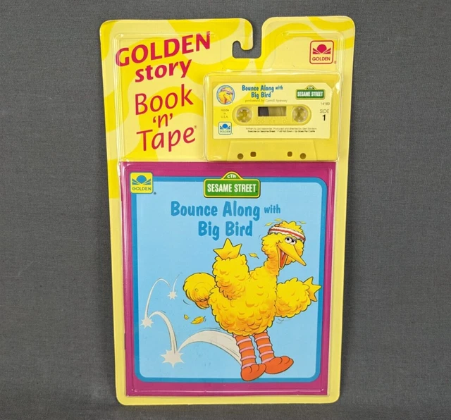 VTG GOLDEN STORY Book ‘n’ Cassette Tape Sesame Street Bounce Along with
