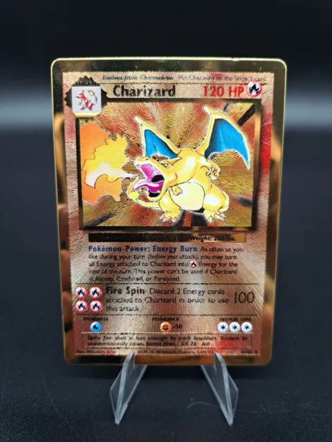 Pokemon 25th Celebrations Metal Gold Charizard Glurak 4/102 PSA ENG Sammelkarten