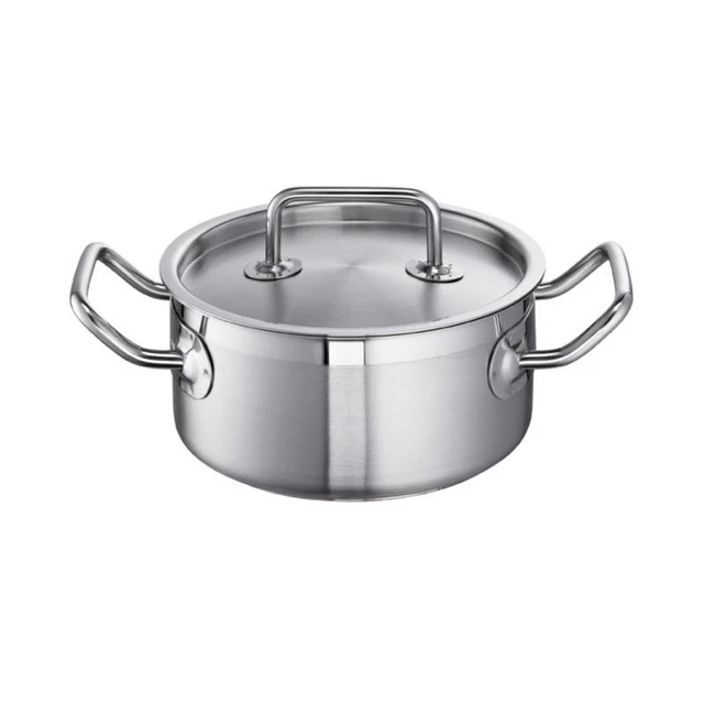 Schulte-Ufer Bratentopf Profi-Line i, Schmortopf, Edelstahl 18/10, 16 cm, 1.5 L