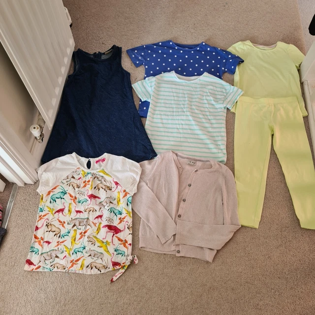 girls clothes leggings bundle 6-7 years excellent