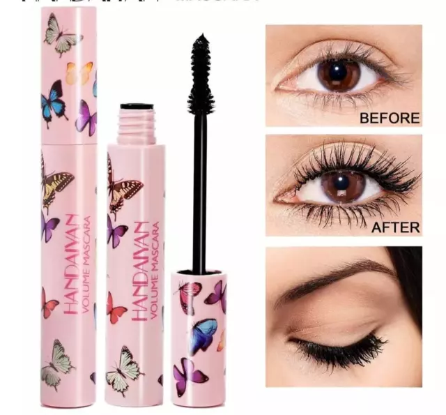 4D Silk Fibre Mascara Eyelash Waterproof Extension Volume Long Lasting MakeUp uk