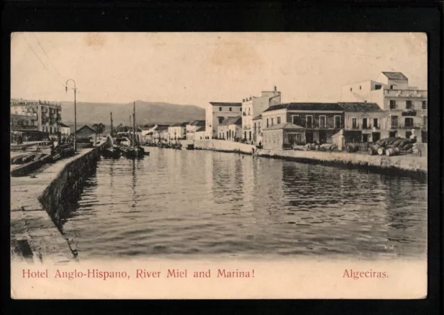 SPAIN ALGECIRAS HOTEL ANGLO-HISPANO, RIVER MIEL & MARINA! Beanland PC E20C - 22