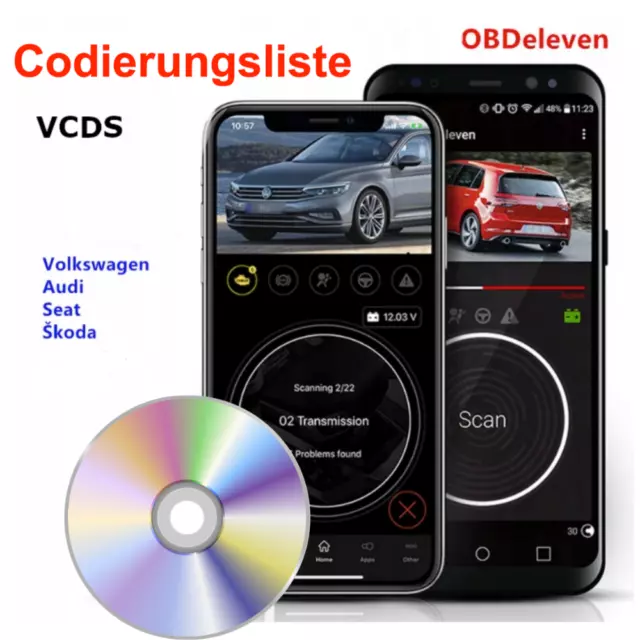 OBD Eleven  OBD2 Codierungsliste OBD 11 Codierung VCDS