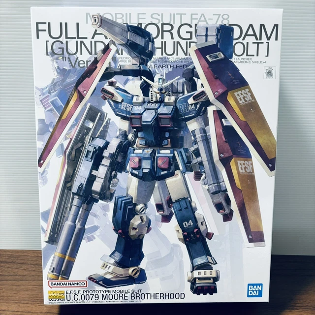 BANDAI HOBBY MG Full Armor Gundam Thunderbolt Ver. KA MG 1/100 Model ...