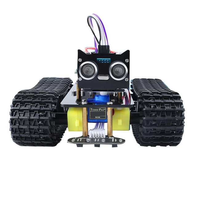 Kit auto robot fai da te Tank V2.0 per tracciamento robot Bluetooth U-Bot Track Car ST N5R7