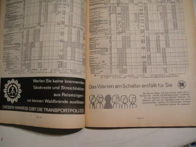 Taschenfahrplan WINTER 1981/1982 der Reichsbahndirektion Halle DR Kursbuch 3