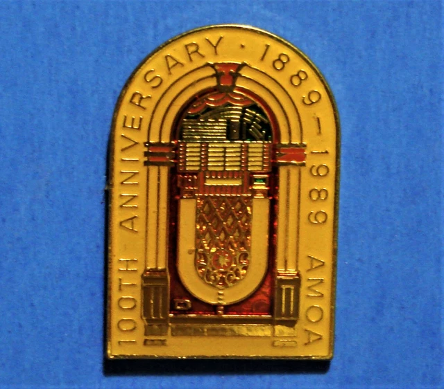 Jukebox - Retro Old Style - Amusement & Music Operator Assoc. - Vintage 1989 Pin
