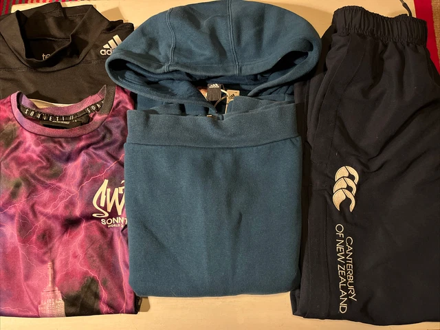 Pacchetto vestiti ragazzi età 10-12 anni Addis Addis, Sonneti & Canterbury, felpa con cappuccio t-shirt