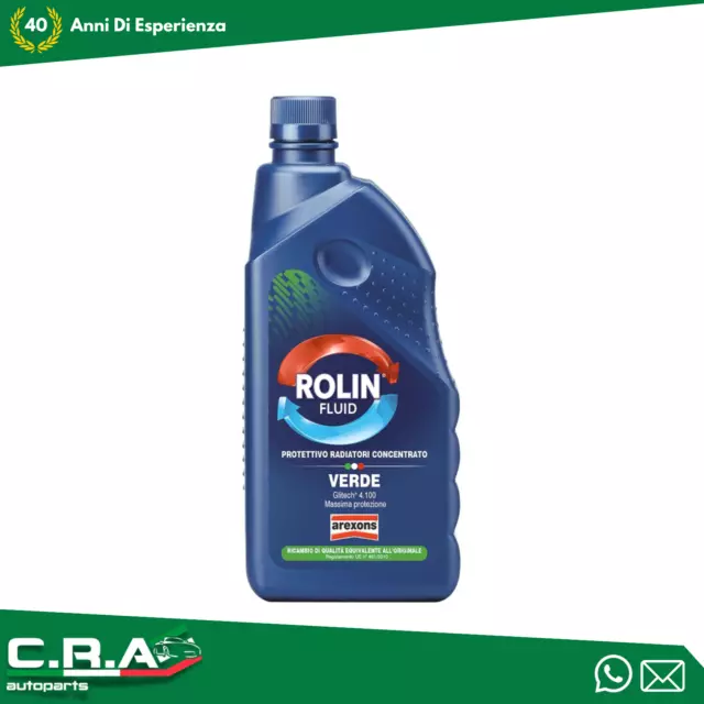 8002 Liquido Radiatore Arexons Rolin Fluid Verde Puro 100% 1 Litro