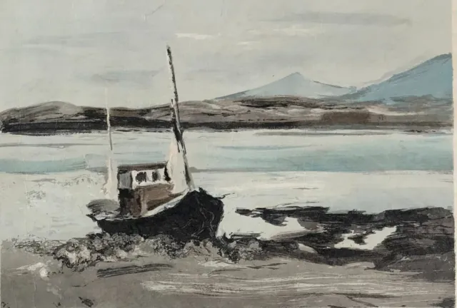 Georges LAPORTE "Pêcheur d'Islande" lithographie signée