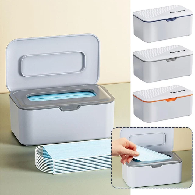Creative Office Tissue Dispenser Multi-purpose Tissue Box With Lid Dustproof E3