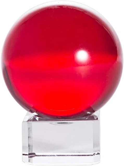 40 mm sfera di cristallo rossa