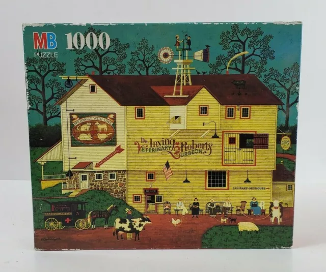 Charles Wysockis Veterinary Surgeon Office Jigsaw Puzzle 1000 Piece Vintage 1992