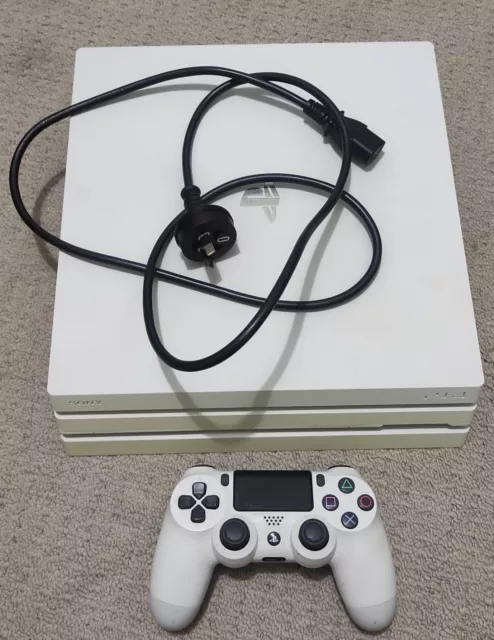 SONY PLAYSTATION 4 PS4 PRO 1 TB CUH-7102B CONSOLE WHITE + 1 Game