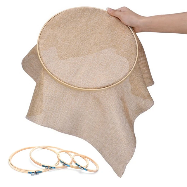 1 pieza máquina de punto de cruz de madera anillo de aro bordado bambú costura 13-26 cm DTU