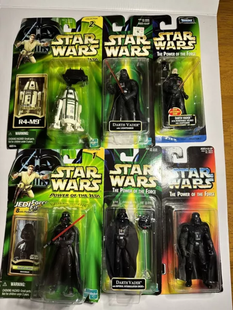 Star Wars Darth Vader Figure Lot POTF2 POTJ R4-M9 Droid Sealed