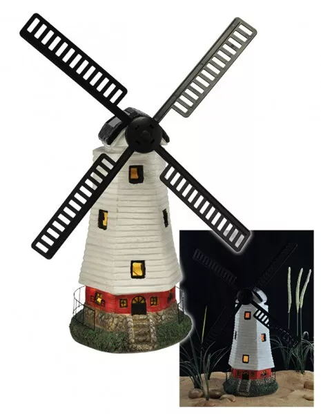 LED Solar Windmühle Solarleuchte Garten Beleuchtung Gartenleuchte Licht Deko