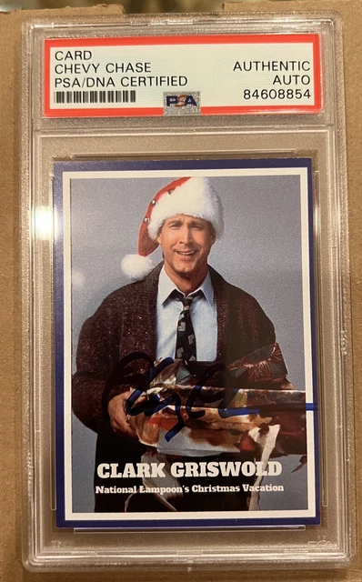 Clark Griswold Christmas Vacation Trading Card Reprint Chevy Chase Chicago  Bears