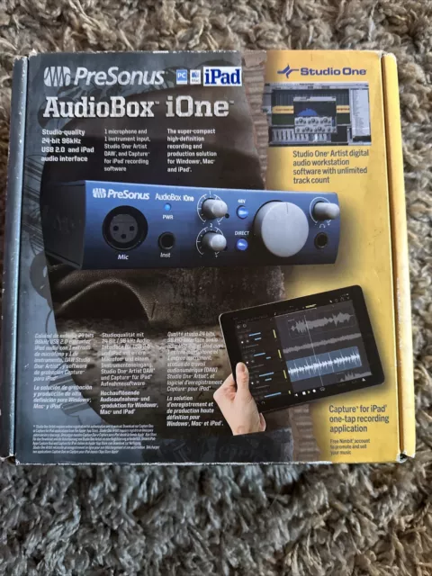 Presonus AudioBox iOne Audio Interface for PC Mac & iPad With Studio One Arti...