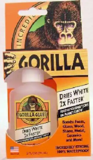 2oz Bottle Dries White Gorilla Glue 10pc Counter Display