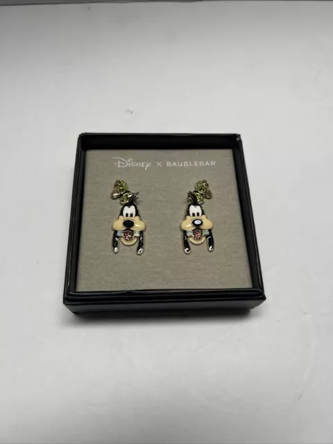 NEW Disney x BaubleBar Cute Goofy Earrings Sparkle Enamel Colorful Studs Jewelry