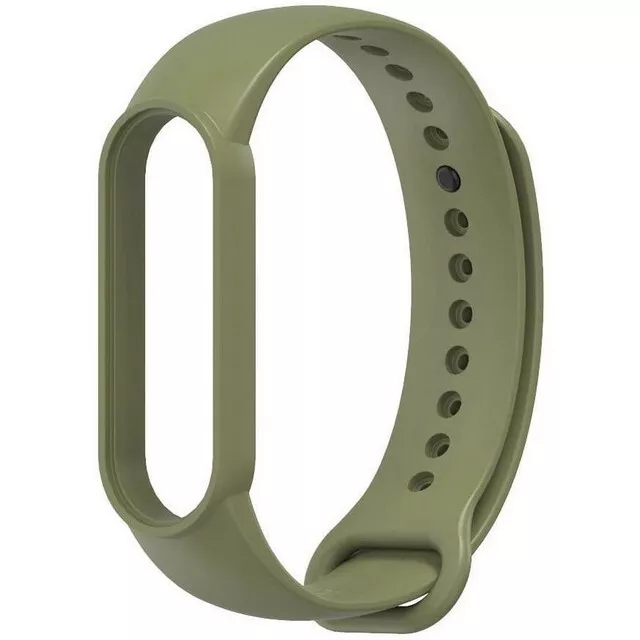 Cinturino Watch Band Silicone Per Xiaomi Mi Band 5 - 6 - 7 Colore Verde Scuro