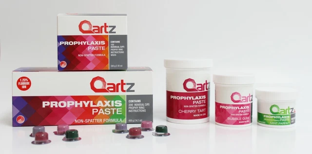 Prophy Paste Cups ORANGE MEDIUM Qartz 200/Box DENTAL W/FLOURIDE - 3 BOXES