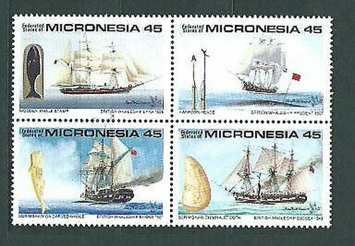 Mikronesien - Post 1990 Yvert 137/140 MNH Boote