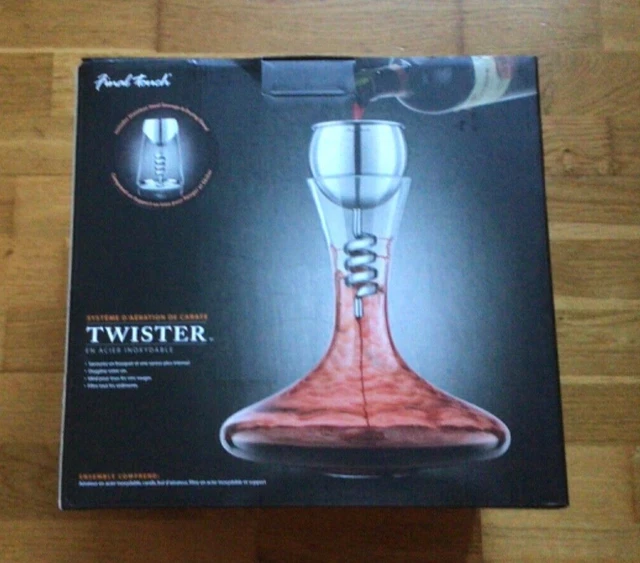 Final Touch Twister Wine Aerator & Decanter Set Wine Oxygenation Set RRP £85.00