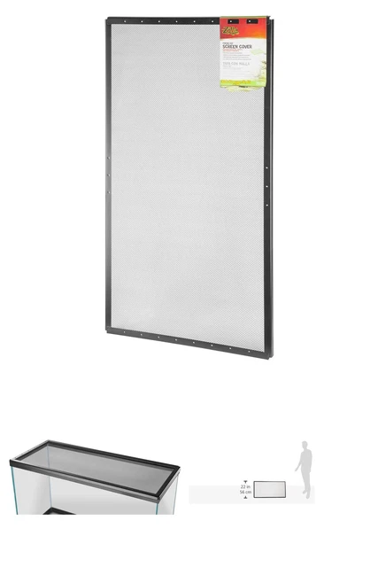 36X18 Inch Steel Mesh Screen Cover Lid For Tank Pet Aquarium Terrarium Breeder