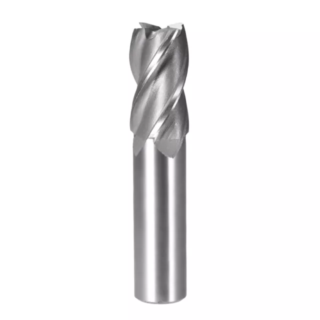 22mm Cutting HSSAL Spiral Drill Bit Straight End Mill Cutter 4 Flute 20mm Shank