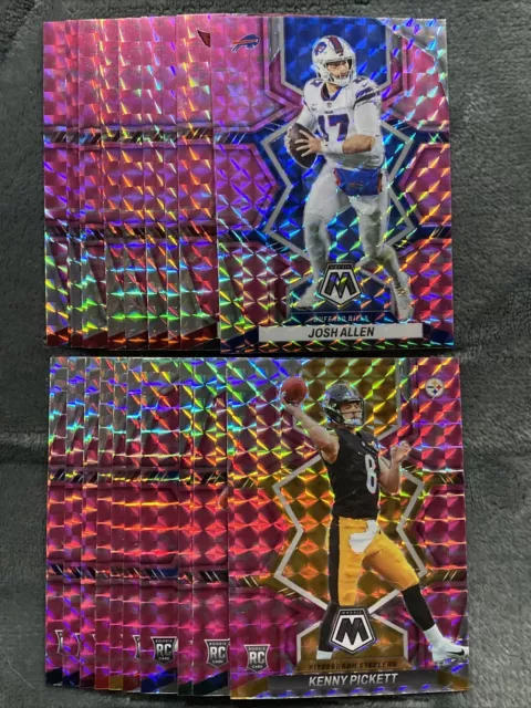 2022 Panini CAMO PINK MOSAIC PRIZM NFL Football Vet & RC Card You Pick/Choose!