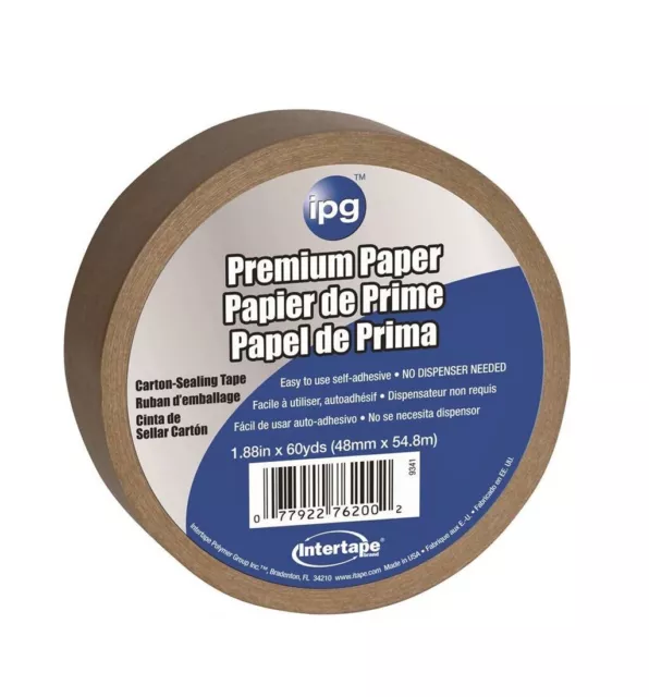 Intertape 530 Utility-Grade Flatback Packaging Tape: 1 in. x 60 yds. (Brown)