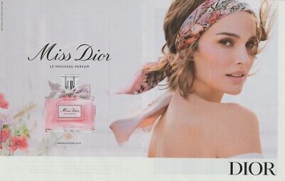 advertising paper Dior Publicité papier glacé Miss Dior de Christian Dior 