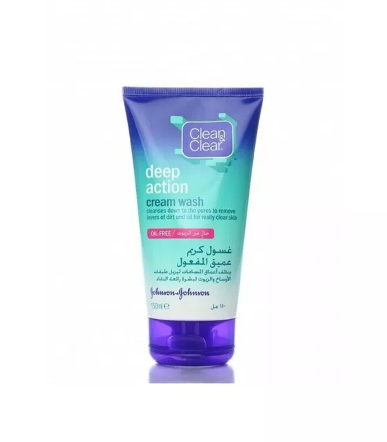 Clean & Clear Deep Action Cream Cleanser Oil-Free livraison gratuite dans...