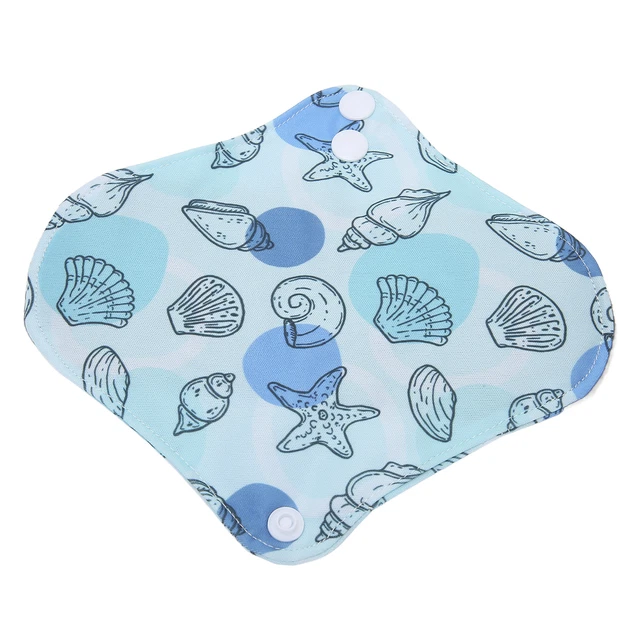 (G66) Serpina de bambú carbón para mujer simple estampado exquisito absorbente