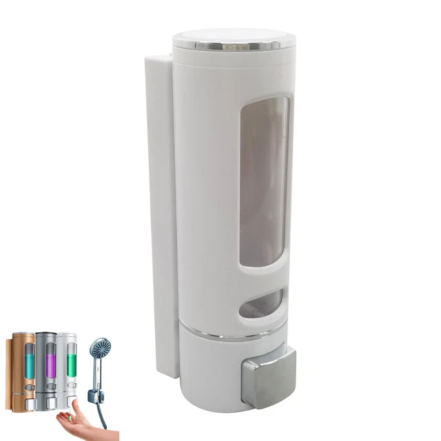 400ml Wall Mounted Hanging Soap Dispenser Bathroom Shower Shampoo Liquid Pump