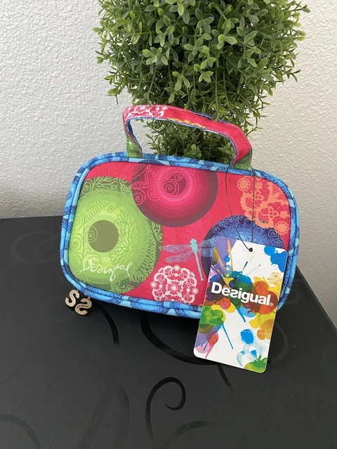 Desigual Travel Bag w/ Neck Pillow & Eye Shade NWT