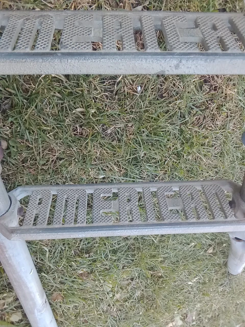 Cast Iron Original American Playground Step Historic Antique