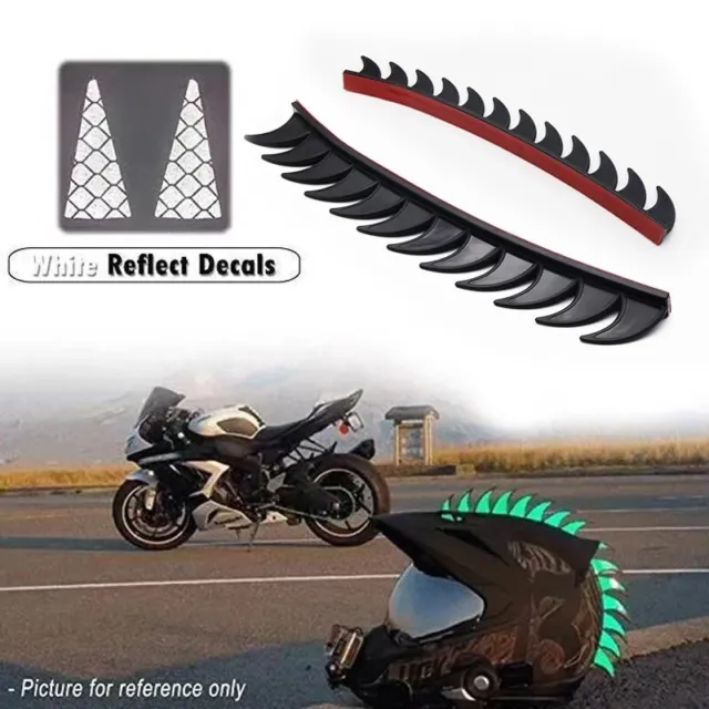 Dirt Biker Helmet Stickers Universal Motorcyle Parts Strip Arcuate Blades