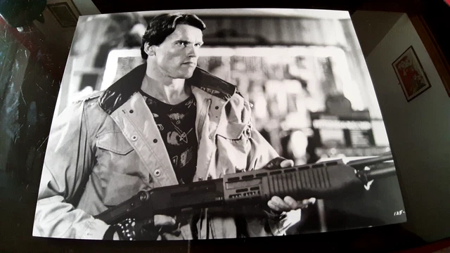 Terminator Arnold Schwarzenegger Foto Originale Rara 18 X 24. Ottima