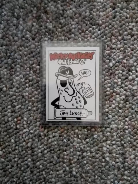 Topps Wacky Packages 2010 OS 2 Sketch Card PLASTERED PEANUT Signed By Jay Lynch